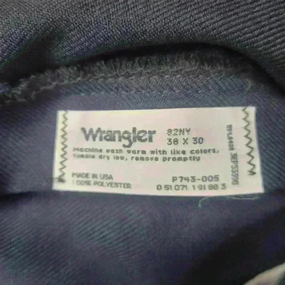 VTG Wrangler Mens slacks sz 38x30 - Picture 4 of 5